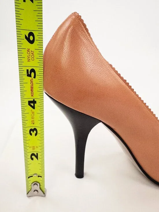 Teatro alla Scala Italian Leather Ballet Pink Pointed Toe Pumps Sz 8 - Picture 9 of 11